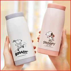 Snoopys 350ml Cartoon Thermos Cups Roestvrij Staal Leuke Draagbare Thermosflessen Cups Direct Drinkflessen Student Kids Geschenken