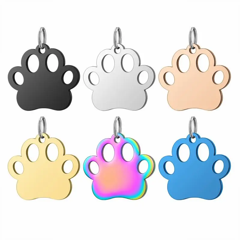 20 Pieces Stainless Steel Fashion Accessories Personalized Design Love Beast Claw Customized Engraved Pendant