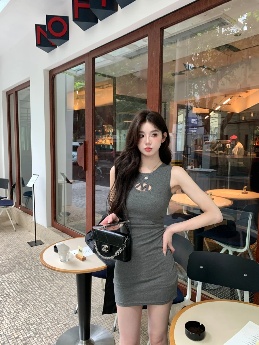 

x Stevens Spicy Hollow Out Tank Dr Женская весна-лето Slim Fit Butt Covering ort Strapl Dr Sexy Sle