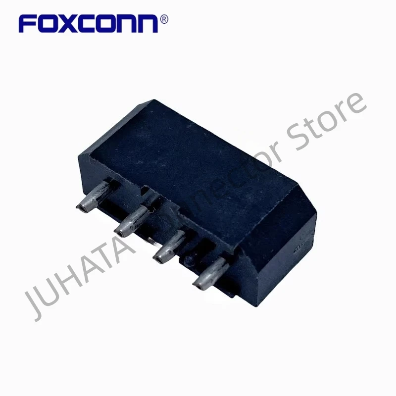 FOXCONN HM2204E-G1 대형 4 핀 소스 암 베이스, 블랙 단일 행, 고온 저항 5.08mm 커넥터