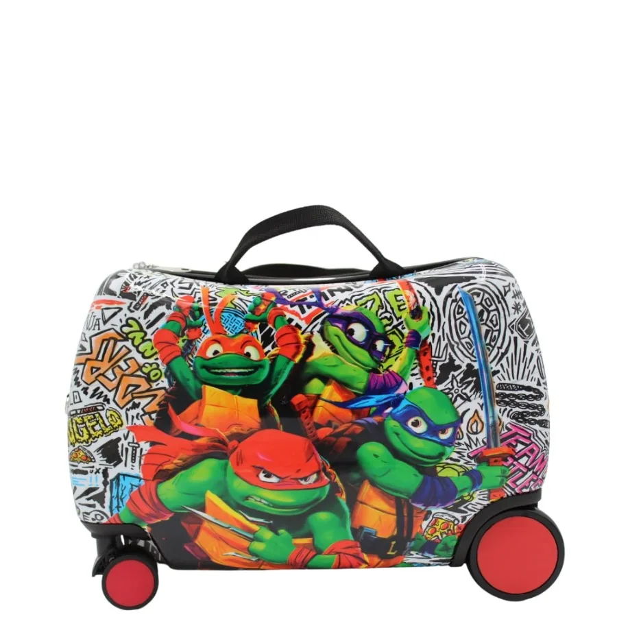 Teenage Mutant Ninja Turtles Four Some Boys Ride On Luggage Red