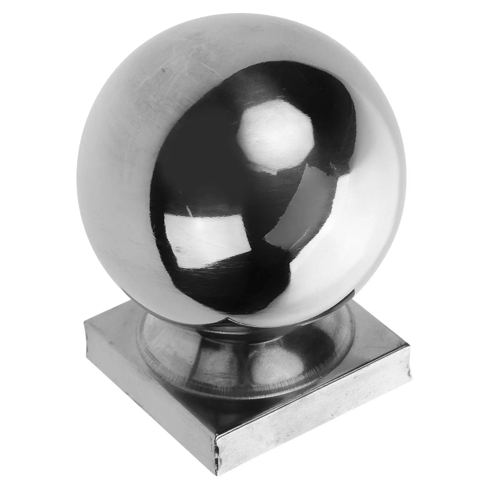 Tapa Cuadrada de Acero Inoxidable para Poste, Elegante Remate Decorativo para Barandales de Terraza, Escaleras, Vallas y Portones