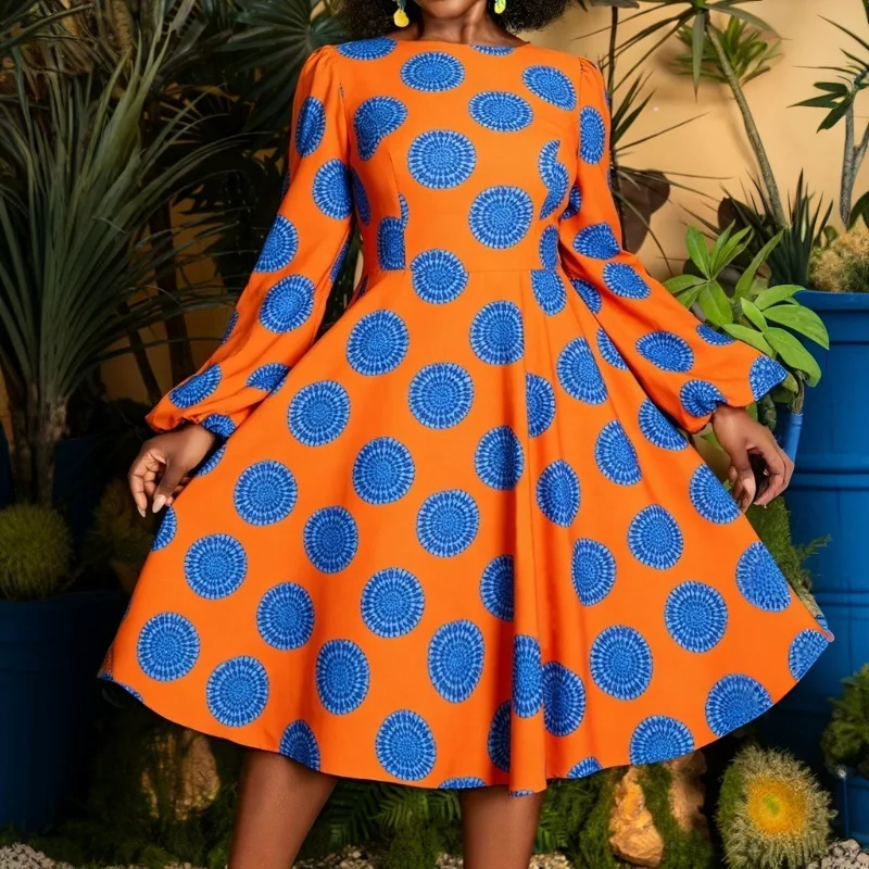 L-4XL Plus Size Clothes Dresses Women Spring Autumn Robes Long Sleeve Street Style Casual 3XL Big Size Midi Dress Oversized view 3