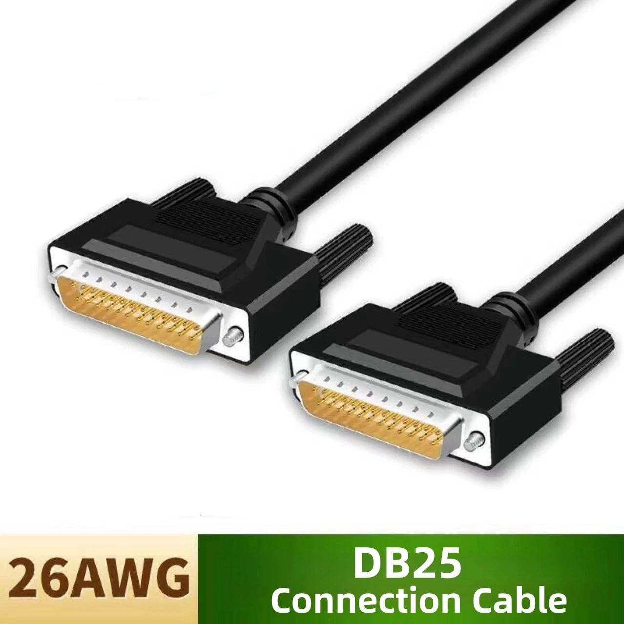 

0.5M DB25 DB15 DB37 Male to Female Cable Double-Shielded with Foil Metal Braid D-SUB 37/25/15 PIN RS232 Serial Data Cable