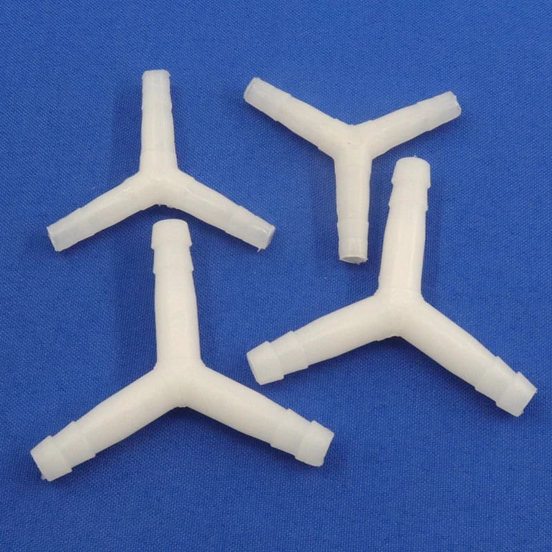 5~100Pcs 8~10mm 120° Y-Type ABS Equal Tee Connector Barbed Hose Splitter Joints Aquarium Breeding Aeration Pipe Connectors