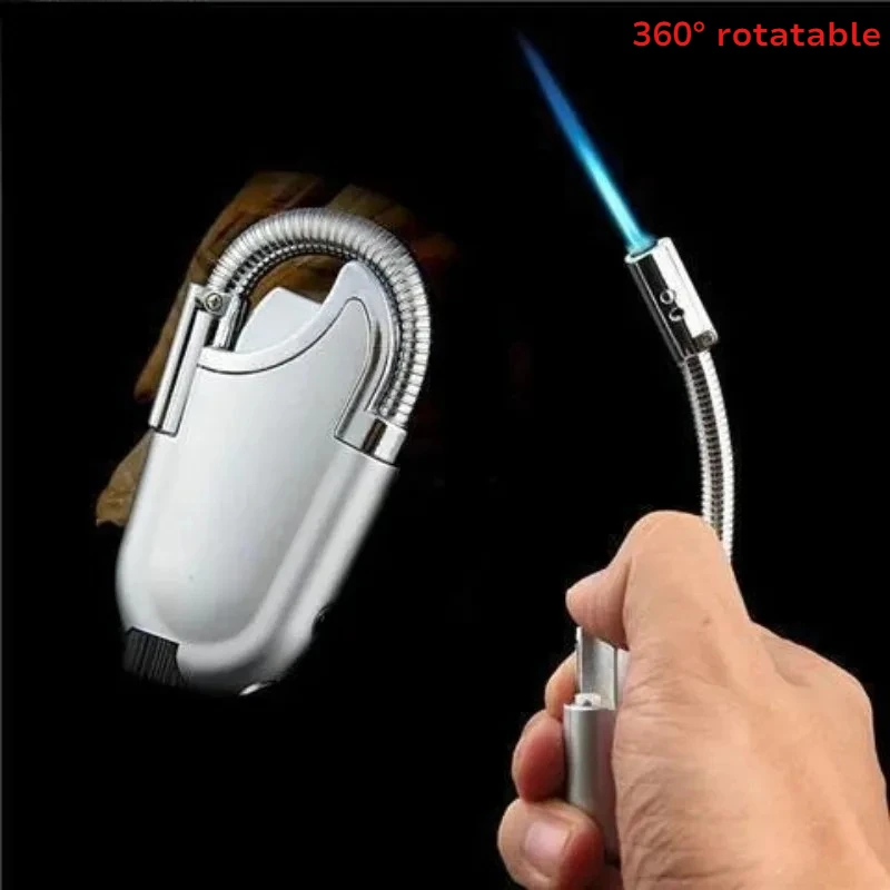 2026 Bending Lighter Windproof Direct Rush Creative Light with Light Household Igniter Small Welding Gun Spot Mosquito Fragrance