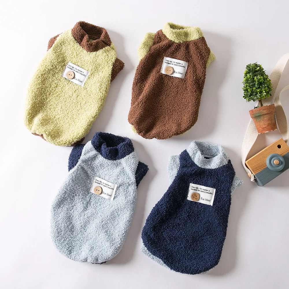 

Warm Dog Clothes for Small Dogs, Sleeveless Vest for Teddy Puppy, Winter Cat Clothes, Cozy Pet Jacket for Outdoor Walking