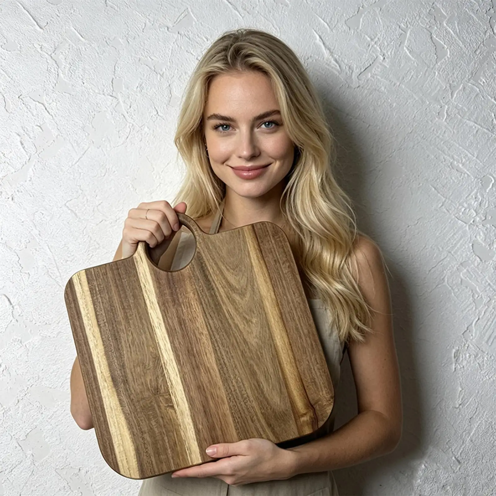 Chopping Board Bag Shape Non-Slip Kitchen Display Large Wooden Cutting Boards For Home Counter BBQ Meal Prep Food Meat Vegetable view 5