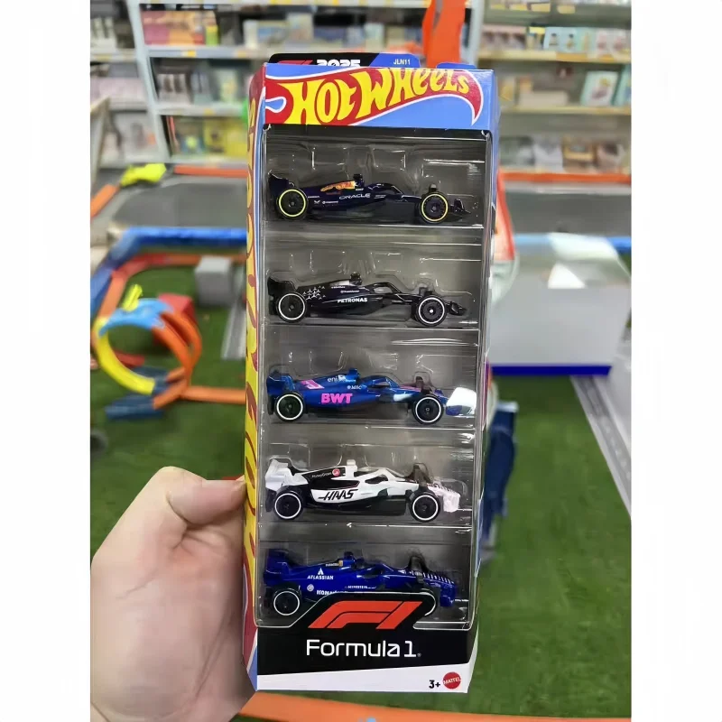 在庫あり-ホットウィール-jln11-f1-フォーミュラ1-シリーズ-ダイキャスト合金製モデルカー-5台パック-レッドブル-ハース-ウィリアムズ-コレクション-おもちゃ-車-モデル