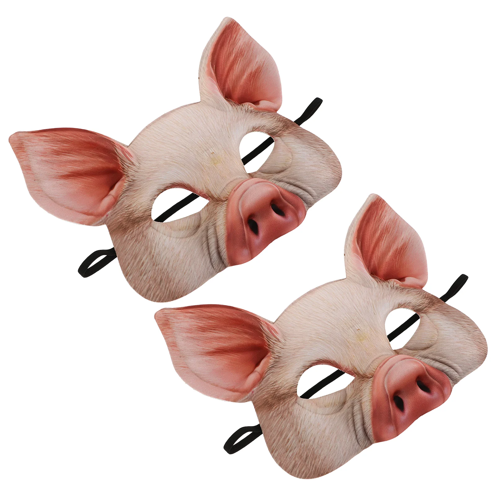 Ball Mask Half Face Party Bunny Toy Animal Pig Kids Halloween Costume Accessories