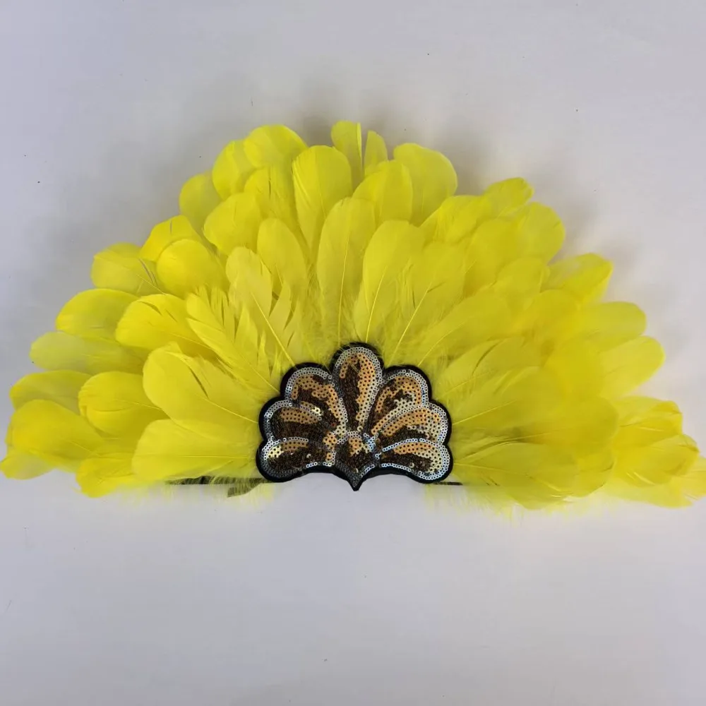 الهندي ريشة غطاء الرأس البوهيمي أوزة ريشة غطاء الرأس عقال صور الكرة زي حفلة اكسسوارات الدعائم #6