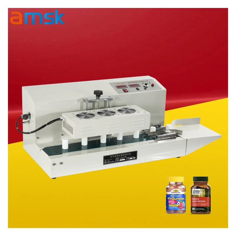 LGYF-1500A-I for Chemical Food & Beverage Packaging for Plastic Cartons Semi-Automatic Continuous Induction Sealing Machine