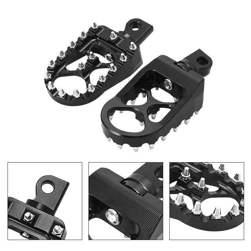 Motorcycle CNC Footpegs Foot Pegs Rests Pedals For Yamaha YZ65 YZ85 YZ125 YZ250 YZ YZF 125 250 450 WR250F WR450F YZ450FX