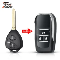 Dandkey 2/3/4 Buttons Modified Flip Remote Blank Key Shell Case Cover For Toyota Camry 40 Avalon Corolla Matrix RAV4 Venza Yaris