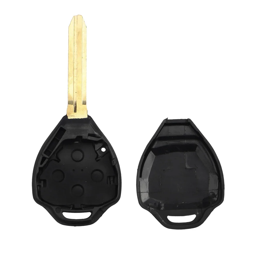 KEYYOU 3 Buttons Car Key Shell Case Fob For Toyota Camry Corolla Reiz RAV4 Auto Key Toy43 Blade