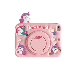 Kids Case for Xiaomi Pad 5 6 Pro 11 inch 2023 Cute Cartoon Unicorn Tablet Cover for Redmi Pad 10.61 SE 11 with Rotating Stand