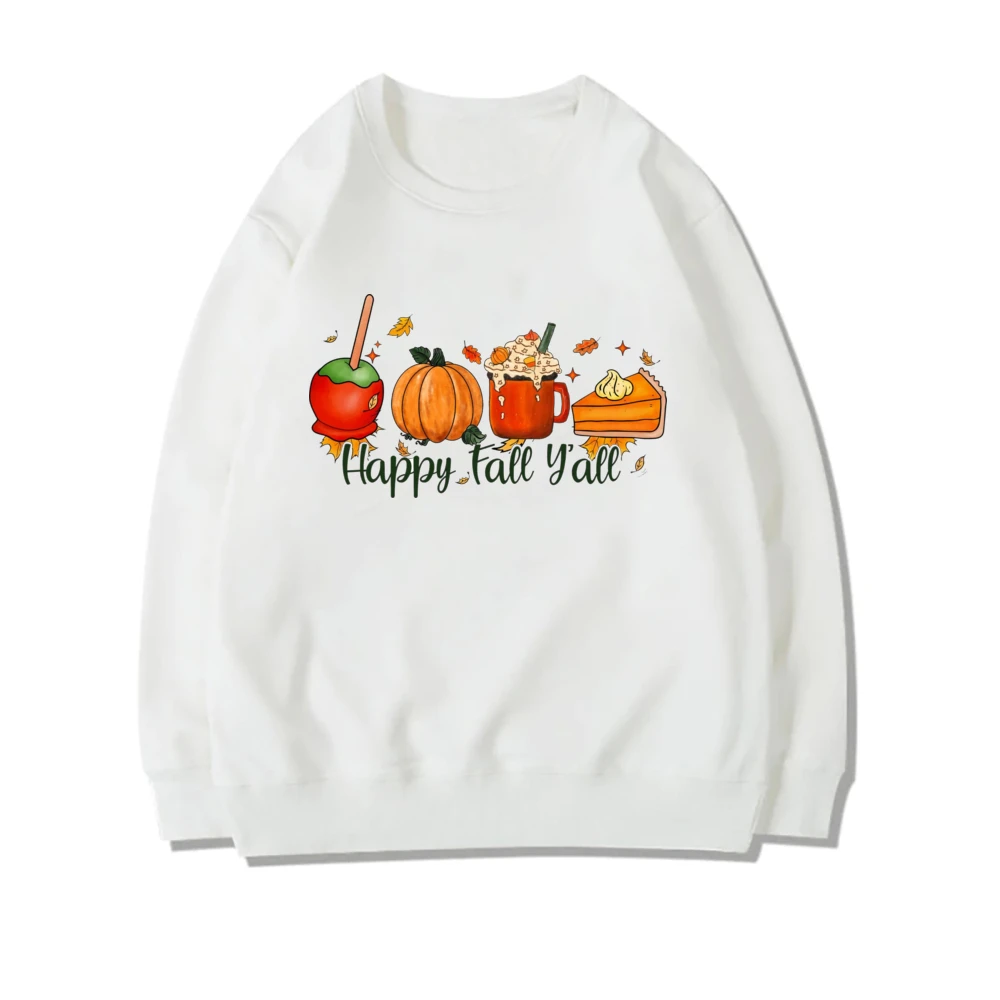 Love Fall Yall Cute Fall Sweatshirt Thanksgiving Clothes Pumpkin Patch Outfit Halloween Sweatshirt Fall Crewneck Autumn Sweater