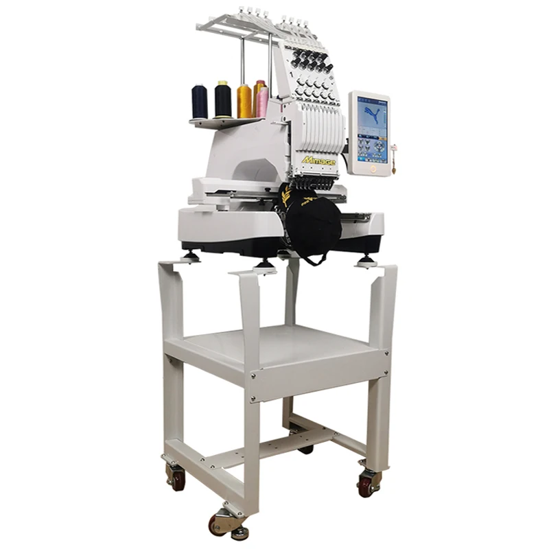 9/12 /15 لون واحد/مزدوج رئيس آلة التطريز قبعة مسطحة تي شيرت الملابس آلة التطريز المحوسبة