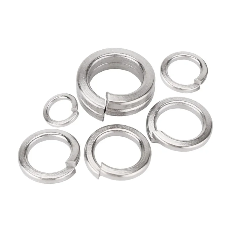 304 316 Edelstahl Federsicherungsscheiben Geteilte Ausführung 2-10 1/2 5/8 3/4 5-16mm Elastische Dichtung – Detail 3