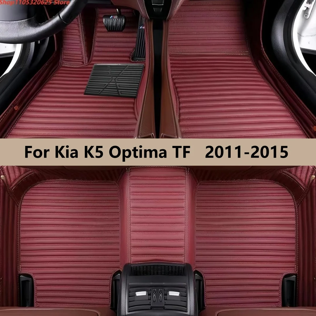 

Car Floor Mats Fit For Kia K5 Optima TF 2011 2012 2013 2014 2015 Leather Auto Accessories Carpet Pads Vehicle Full Set Matts