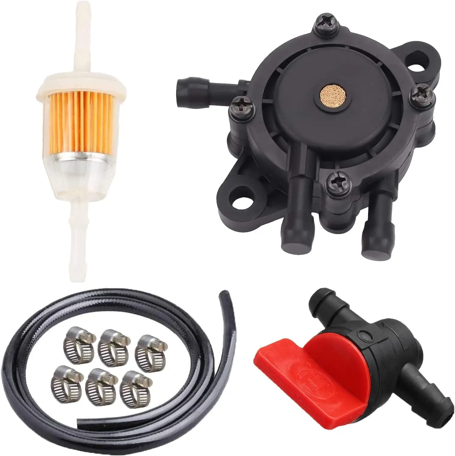 Kraftstoffpumpe+Kraftstoffleitung+Kraftstofffilter für Kohlei 17HP-25 HP für Honda 16700-Z0J-003 für Yamaha Kleinmotor Rasenmäher Traktor