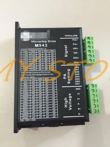 

M542, 2/4-фазная плата драйвера аналогового микрошагового двигателя, 20-50 В постоянного тока, 1,0-4,2 А XWJ