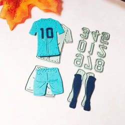 Metalowe matryce do wycinania Scrapbooking Football Wear Number DIY Scrapbooking Album Card Embossing DIY Craft Dies