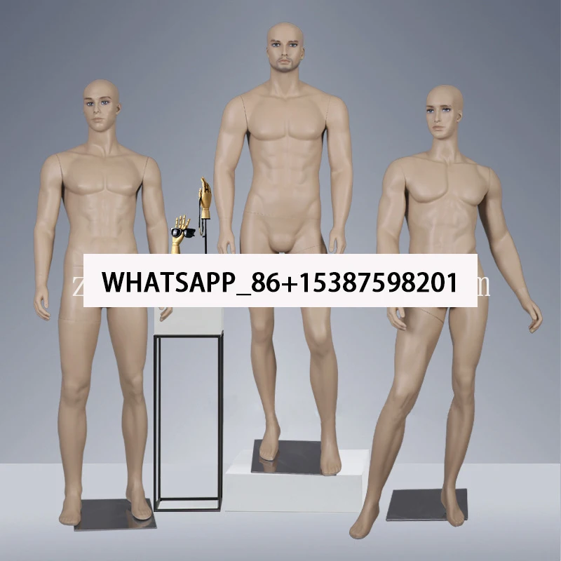 Vitrine de moda vitrine modelos de pele de realidade virtual masculino manequim de corpo inteiro masculino adulto realidade modelos masculinos fibra de vidro 1 PCS