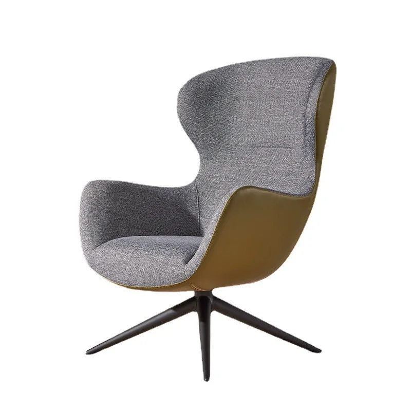 

Italian light luxury single sofa chair lazy living room rotating leisure simple design