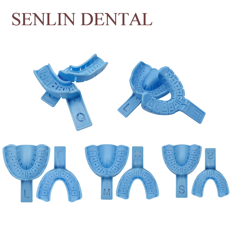 

10 Dental Impression Trays Full-Mouth Removable Partial Impression Tray Autoclavable Laboratory Materials Dental Trays
