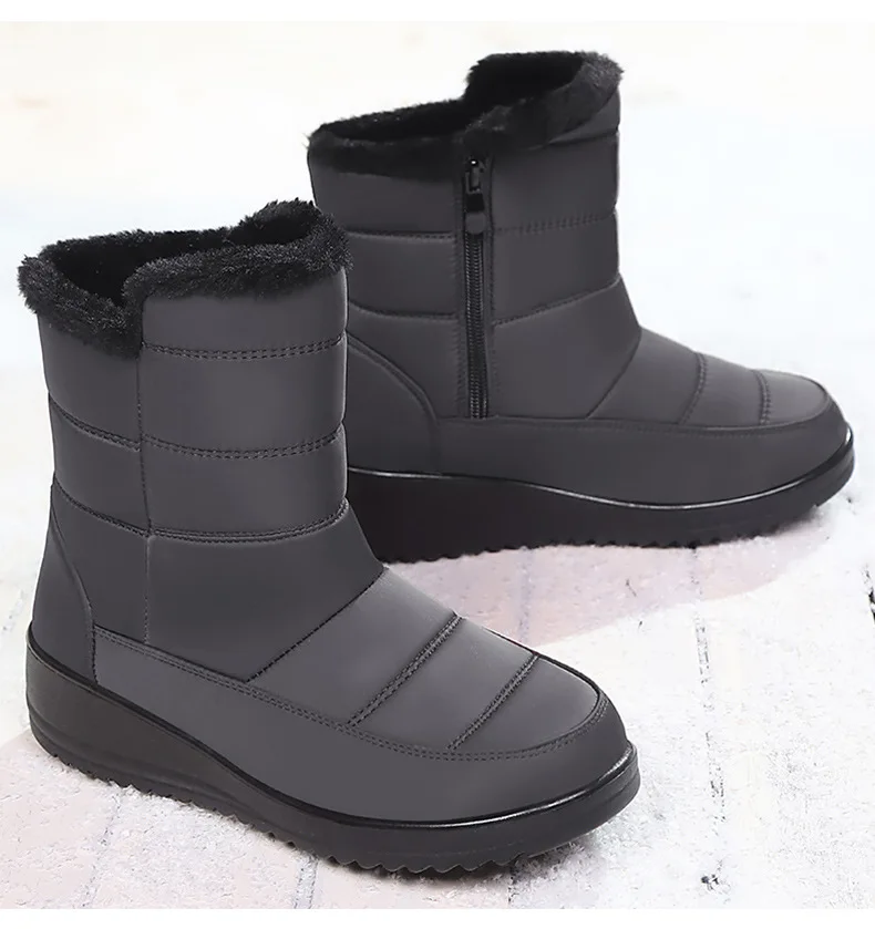 المرأة قصيرة الكاحل Bootie Ins شعبية الخريف والشتاء الأحذية الدافئة الثلوج Bootie للجنسين أحذية بوت قصيرة الرياضة في الهواء الطلق سستة الأحذية