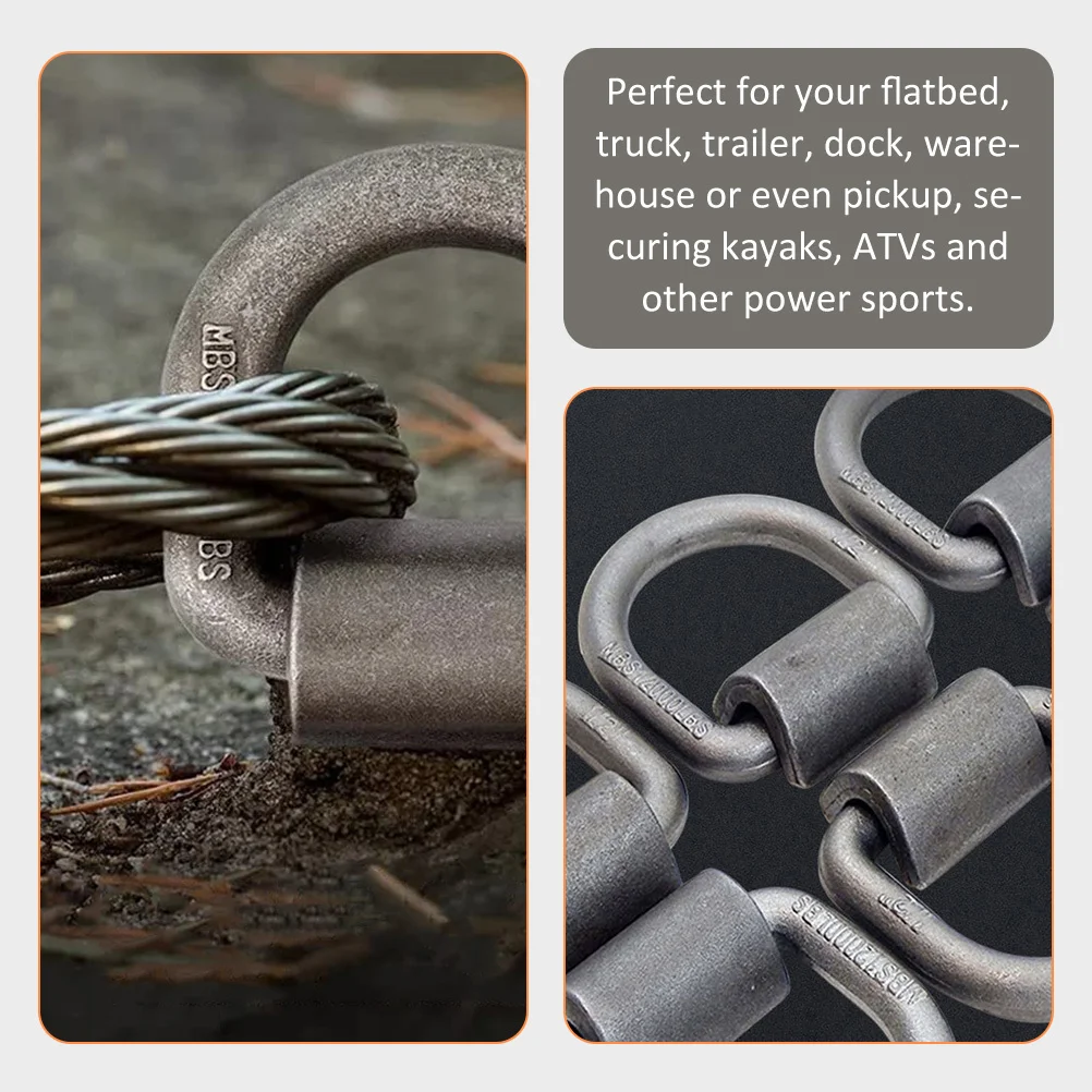 

Forged Weld-on D Ring Trailer Tie Down Anchor Heavy Duty Metal Truck Bed Hooks for Trailer Dock Atv Kayak Weld on D Ring