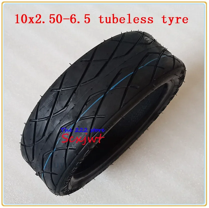 10X2.50-6.5 tubeless Tires fits for 10 inches Electric Scooter 36V 48V Motor Hub Front or Rear Wheel Vacuum tyres