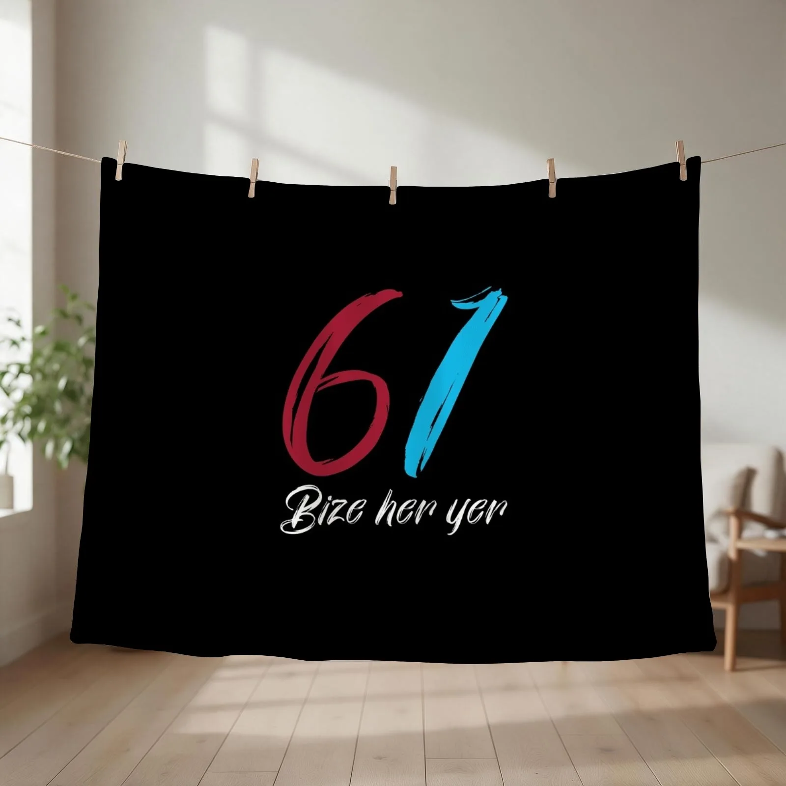 Bize her yer 61 Trabzon Türkiye Gift Turkey Throw Blanket blankets ands Furrys decorative Luxury Designer Blankets