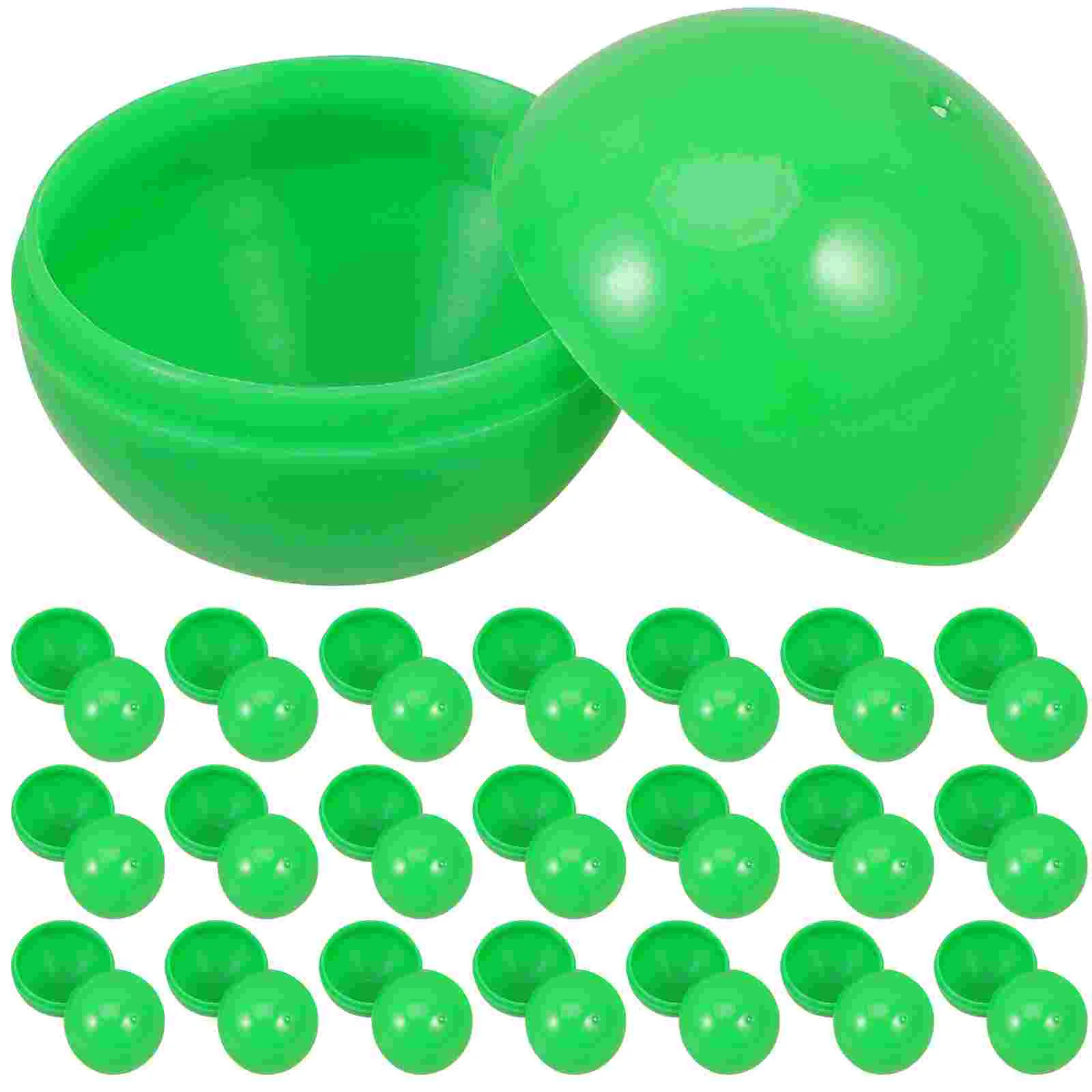 Lottery Balls 50Pcs 3Cm Plastic Hollow Bingo Balls Round Raffle Balls Capsules Bar Game Props Openable