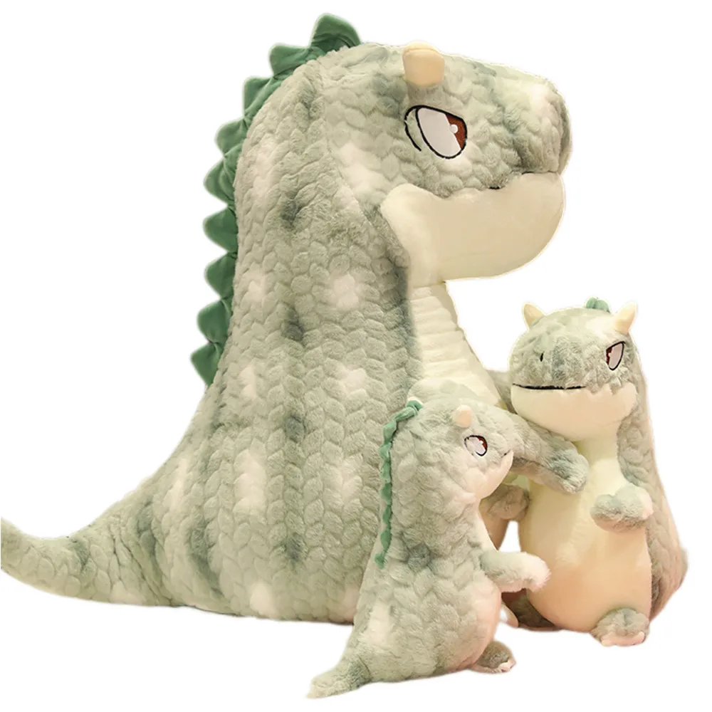 

25-60cm Cartoon Dinosaur Plush Toys Cute Cuddly Tyrannosaurus Pillow Stuffed Dolls Kids Boys Birthday Gifts