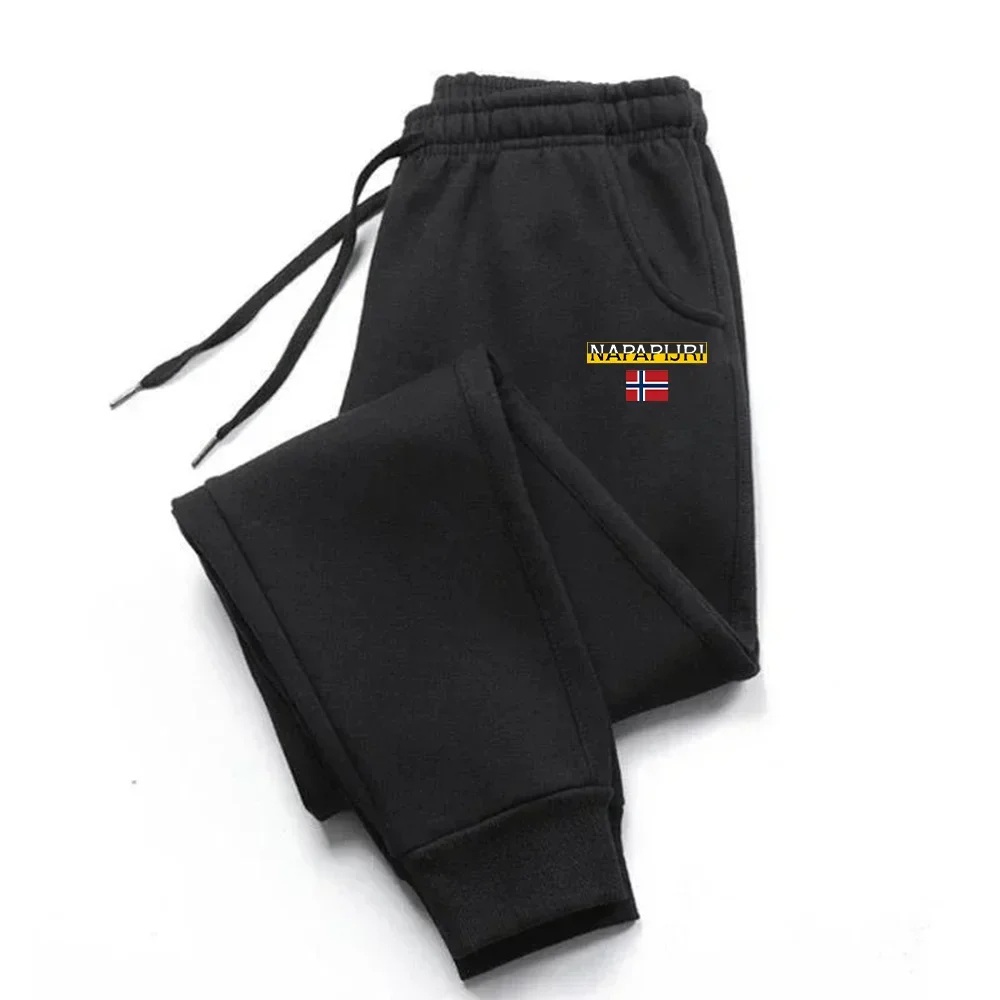 

Pantalones para correr para hombre, pantalones deportivos con cordón para primavera y otoño, pantalones de entrenamiento para