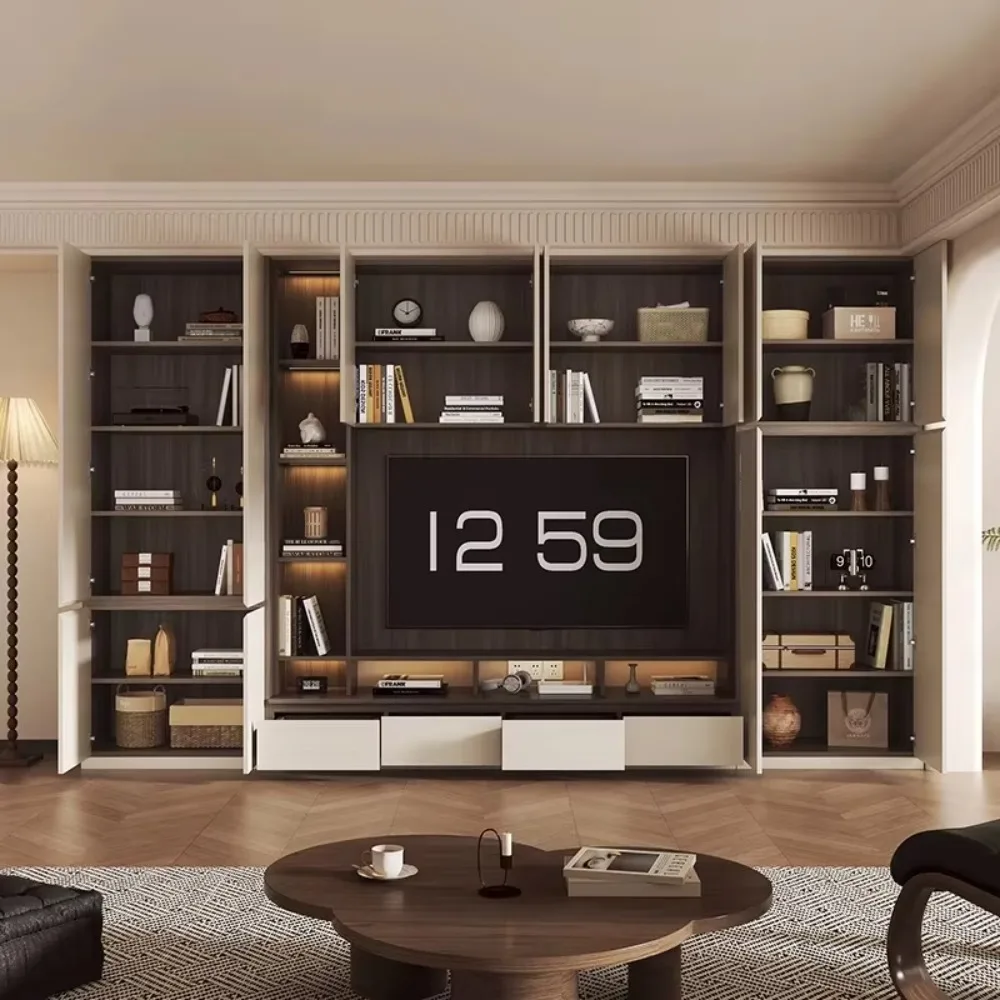 Custom-made TV Cabinet and Storage Unit for the Entire House, Wall-mounted, Suitable for the Living Room, for Household Use.