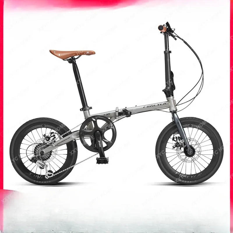 Foldable Bicycle Small Ultra-Light Portable Variable Speed Retro Bicycle