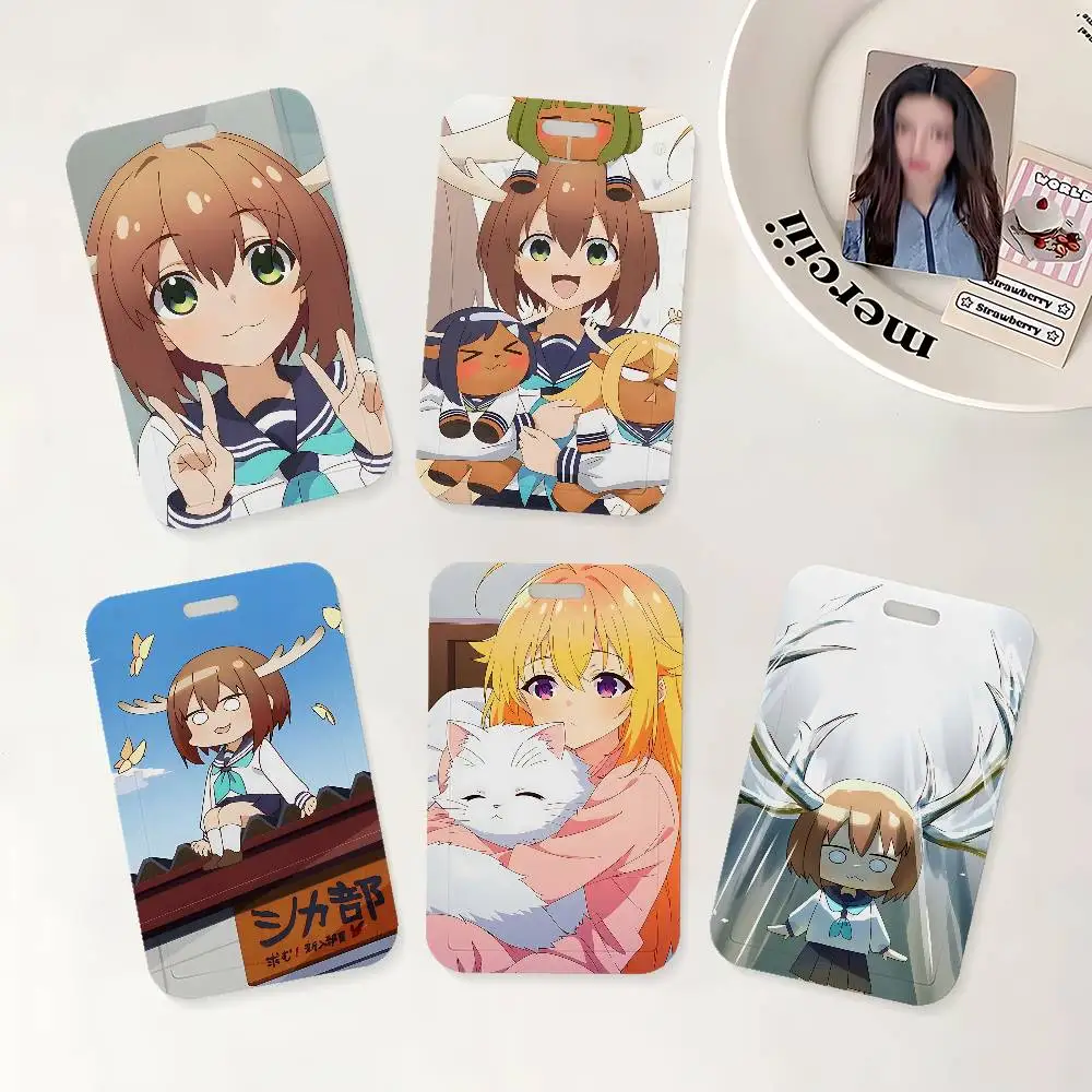 

Anime My Deer Friend N-Nokotan ID Badge Holder With Lanyard Neck Strap For Office School Name Card Credentials Case