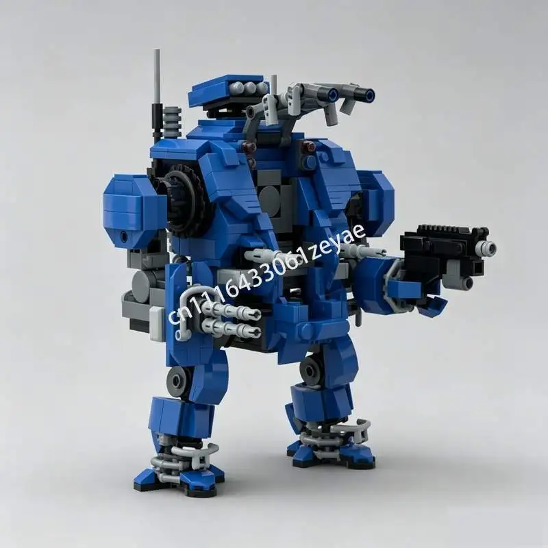 916PCS Tactical Warsuit MOC Custom Building Blocks Sci-Fi Mecha Robot Model DIY Creative Assembly Technical Toy Gifts Collection