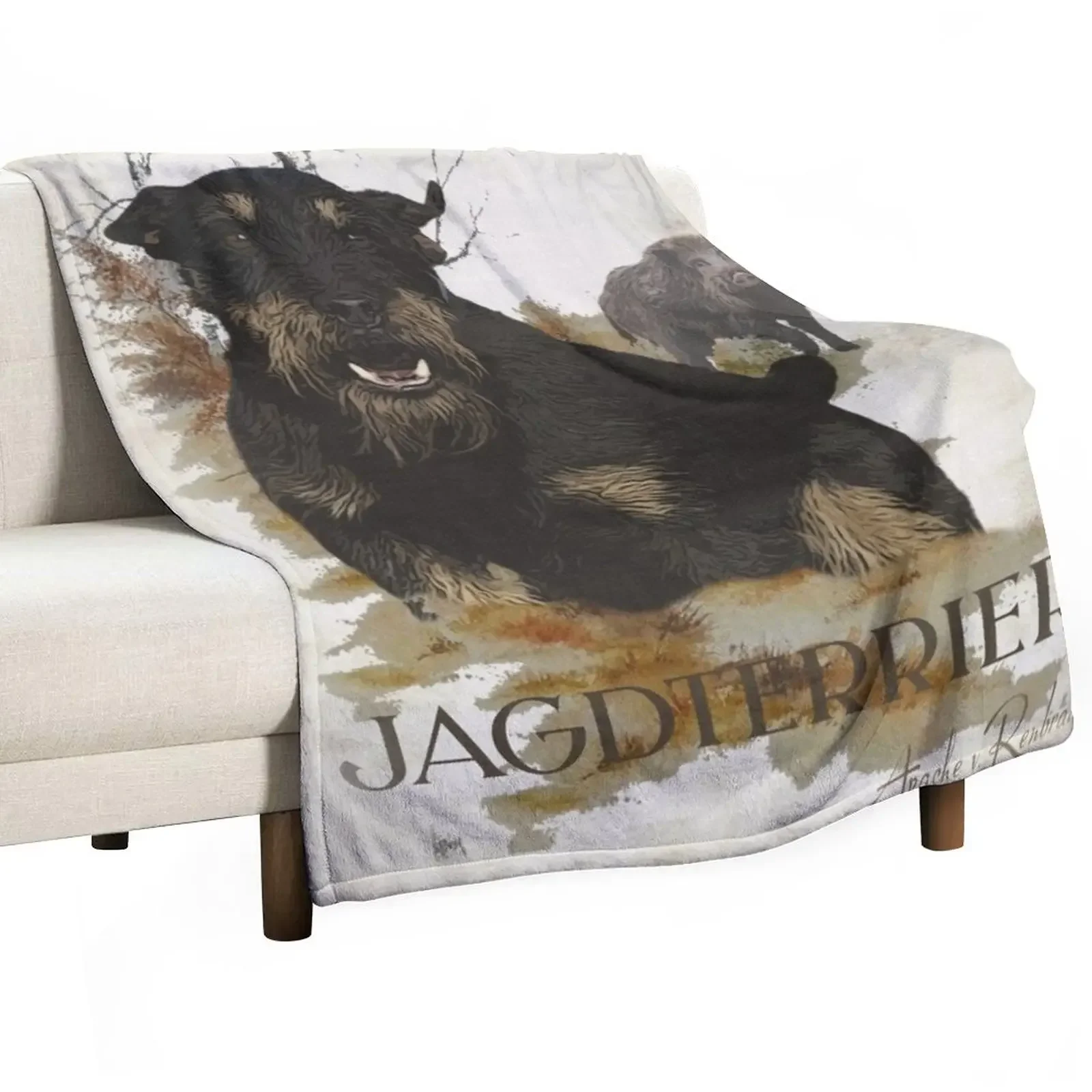 Jagdterrier Apache, hunting boar Throw Blanket Tourist Bed Fashionable Blankets