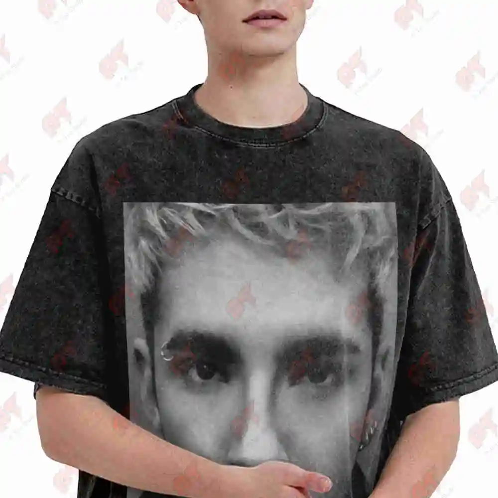 Bill Kaulitz 2025 Vintage Washed Tee Pure Cotton T-Shirt