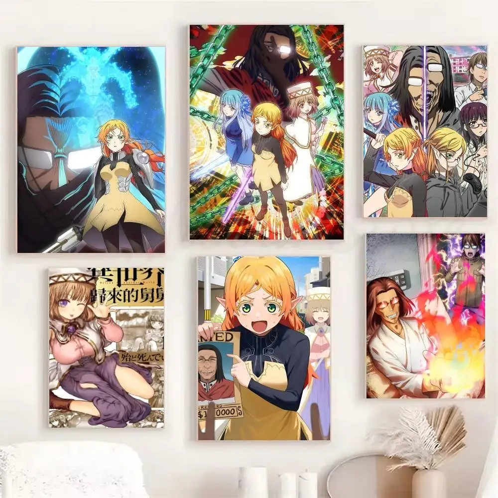 Anime U-Uncle from Another World Manga Posters Fancy Wall Sticker for Living Room Bar Decoration Wall Decor