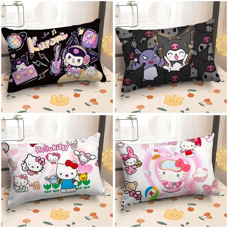 Cute cartoon Hello Kitty printed pillowcase sofa cushion cover girl heart room home decoration 30X50 40x60 50x70cm