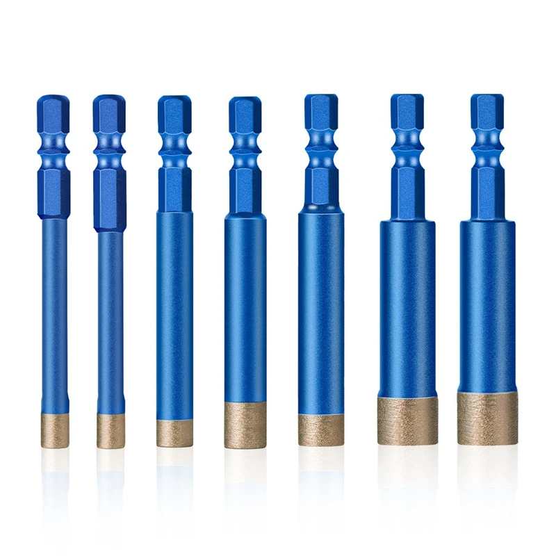 

7PCS Tile Drilling Tool Drill Bit Stone Dry Drilling Drill Bit Marble Drilling Specialized 1/4、3/8、1/2、6Mm、8Mm、10Mm、12Mm