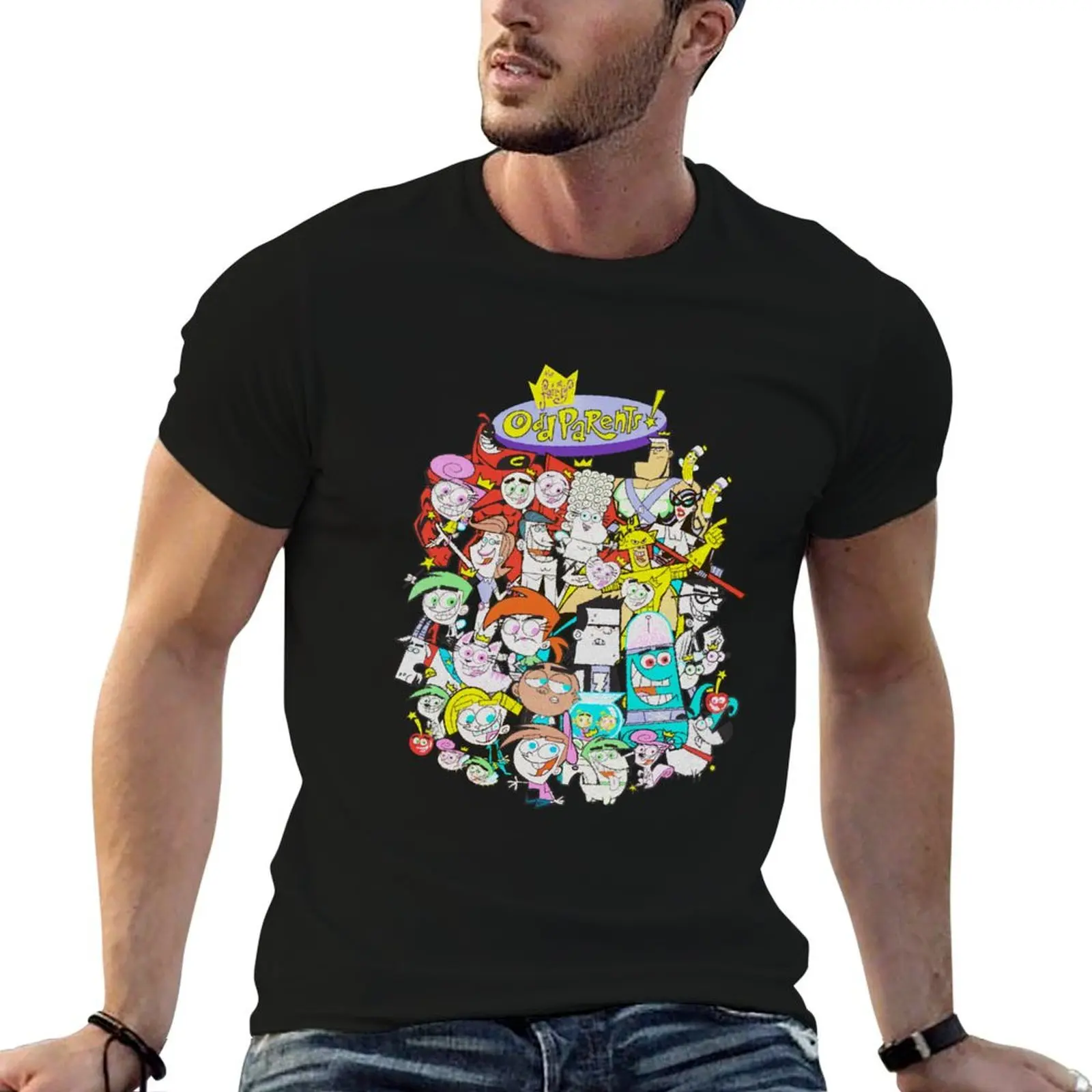 

brand quality Nickelodeon Character luxury T-Shirt Total Oddparents Gift man high t shirts Day Christmas The Fairly