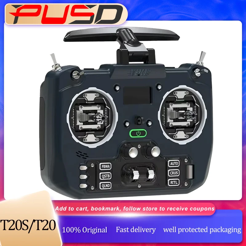 الطائر T20S V2 ExpressLRS ELRS 2.4 جيجا هرتز/915 ميجا هرتز قاعة/RDC90 الاستشعار Gimbal EdgeTX ناقل موجات الراديو لطائرة المتسابق بدون طيار FPV RC #1