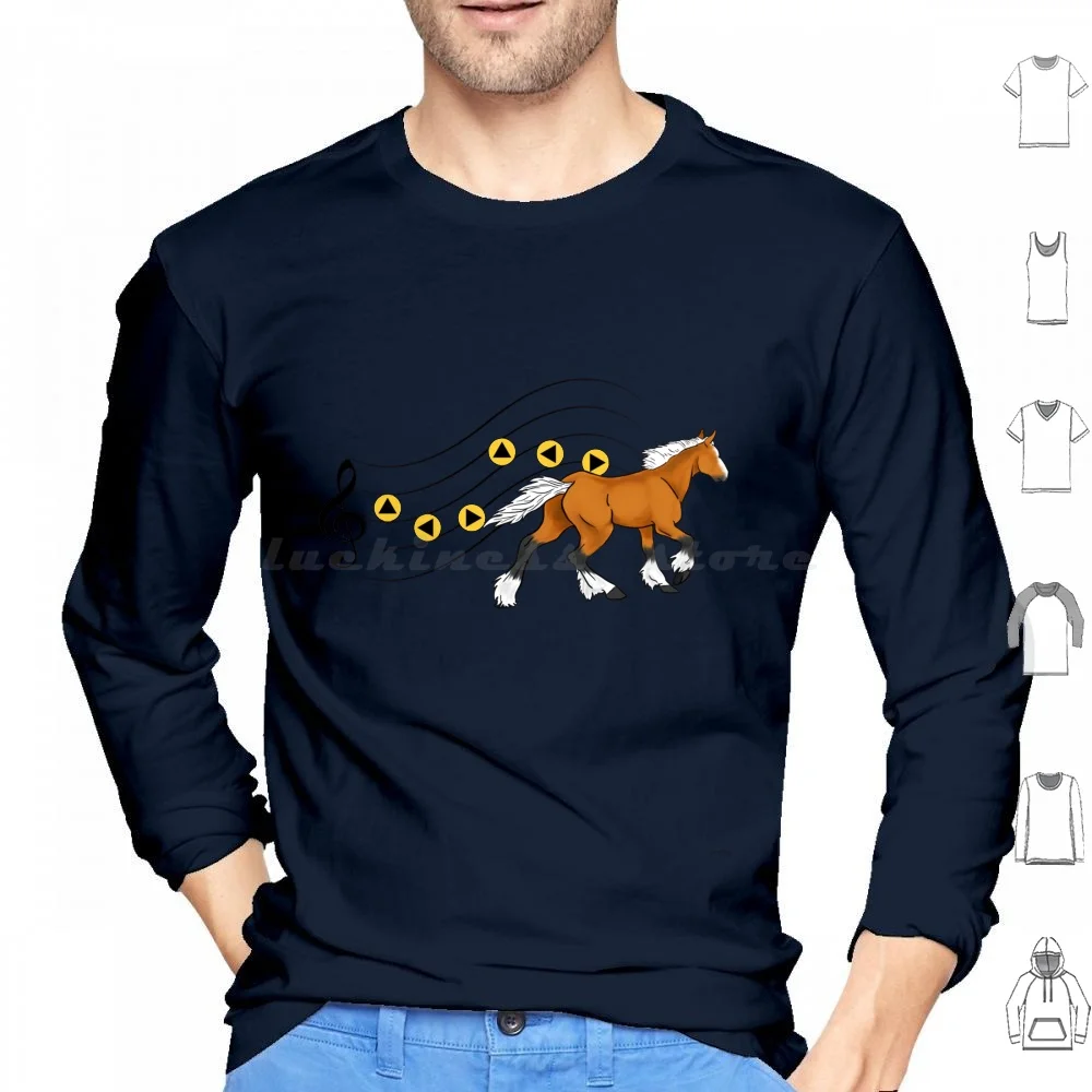 Llámando Epona-Redone sudaderas con capucha de manga larga Epona Eponas canción leyenda del enlace caballo caballos Ponys Ponies Epona de
