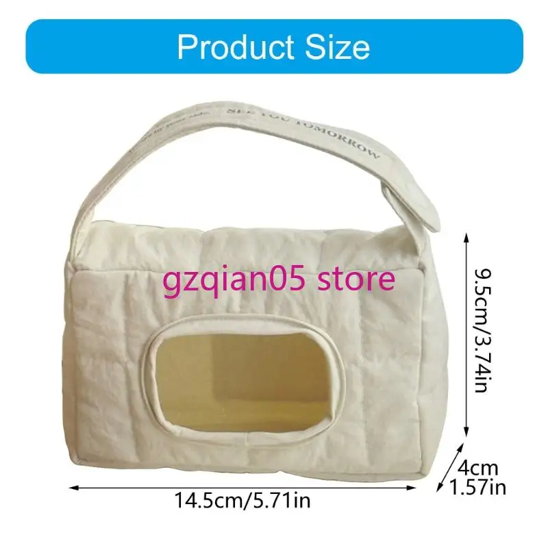 N7ME 세련된 유모차 물티슈 파우치 여행용 필수 재사용 가능한 면 보관 가방 케어 액세서리